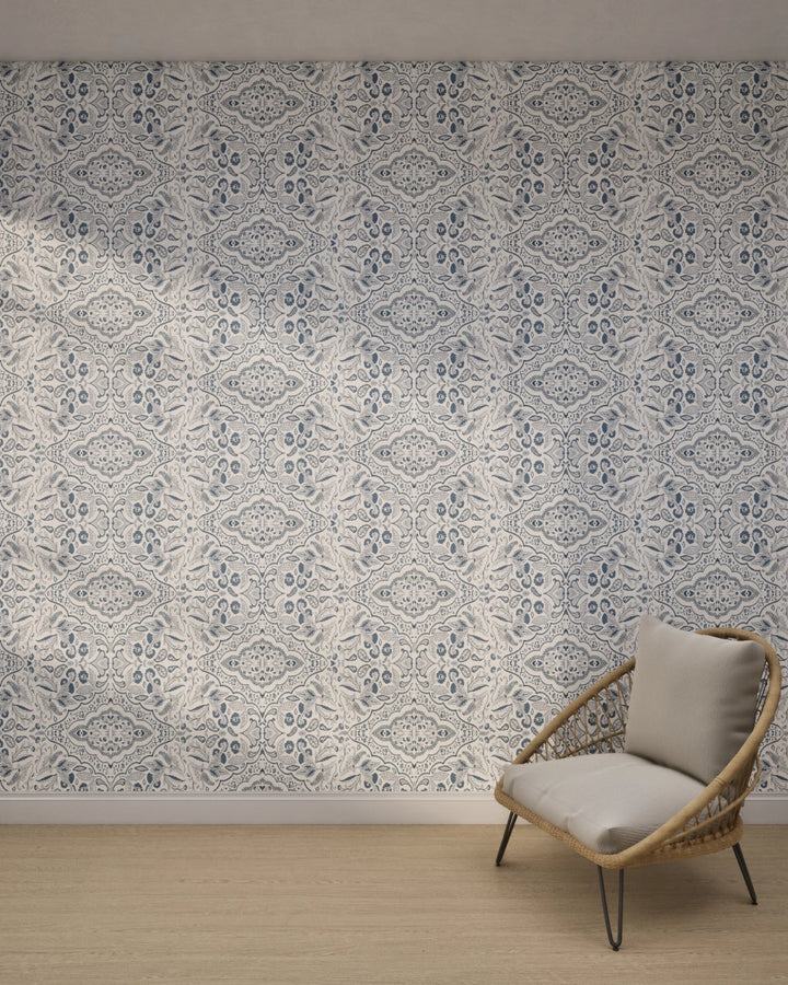 Azure Medallion Sky Wallpaper