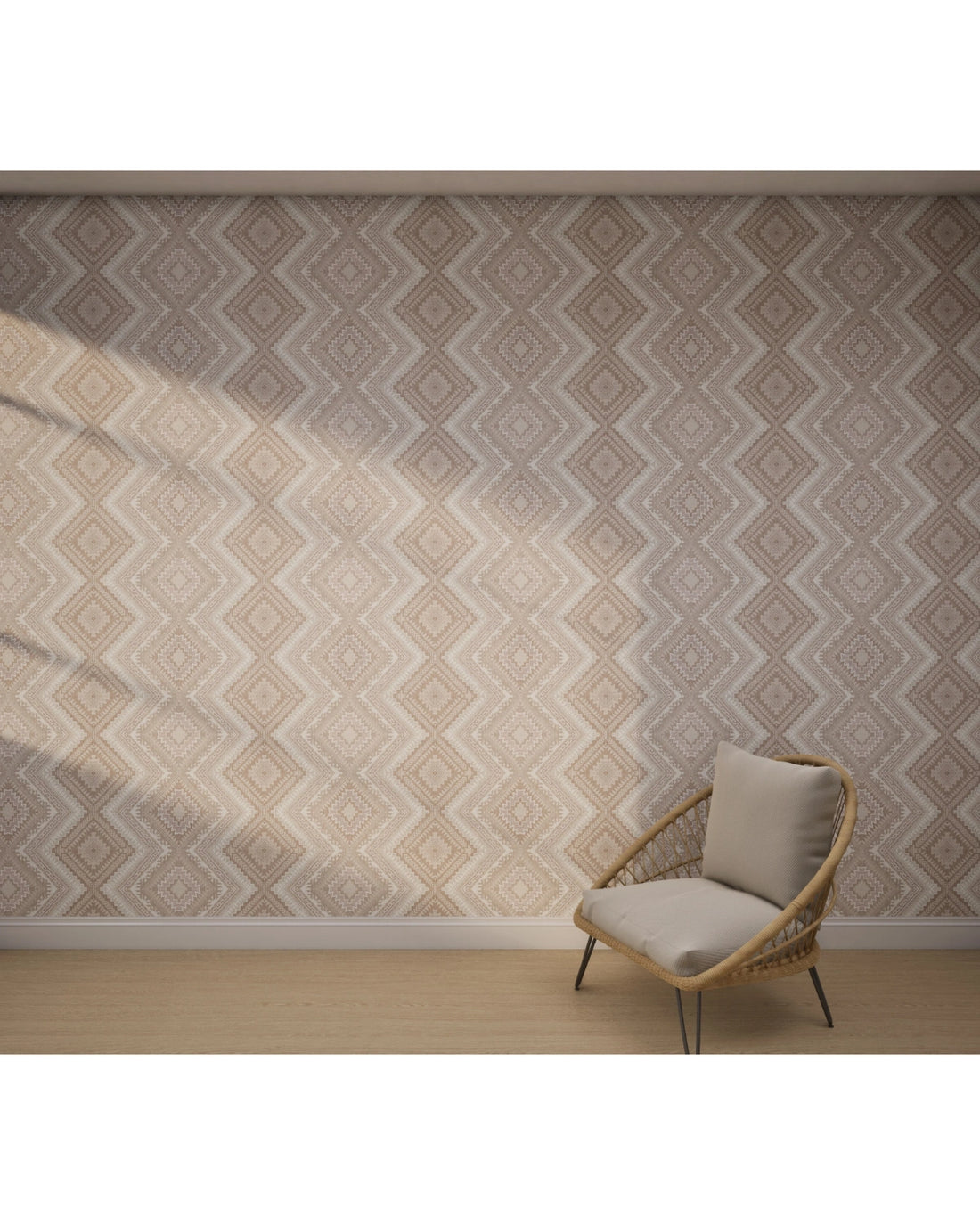 Tribal Taupe Wallpaper