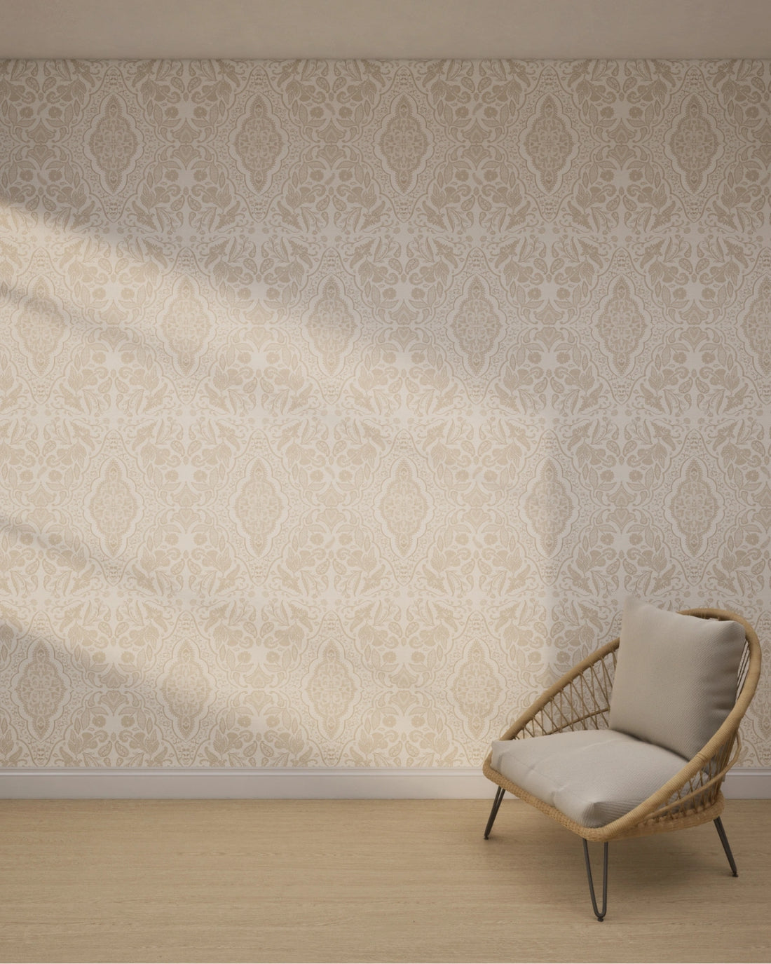 Ornella Ivory Beige Wallpaper