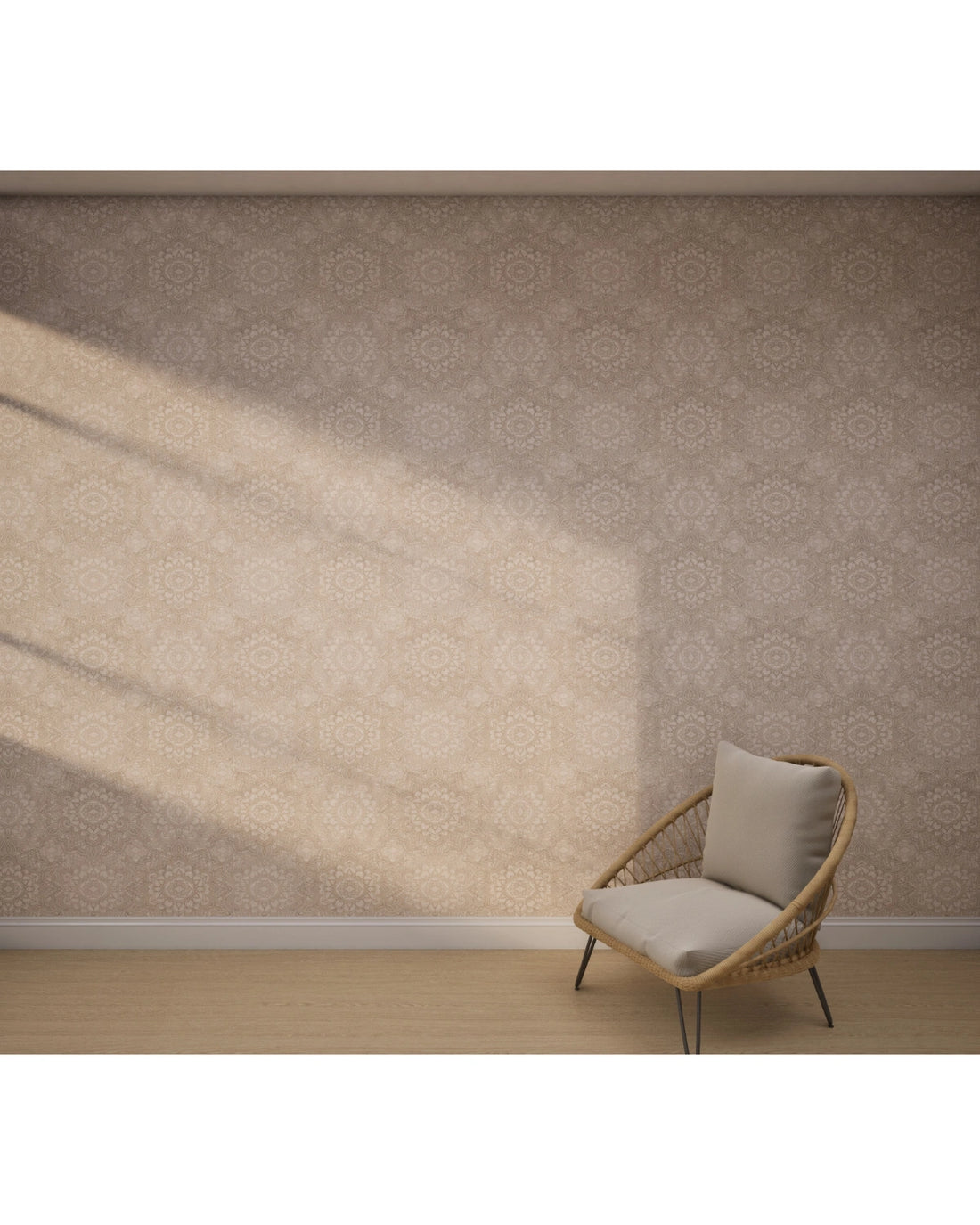 Mandala Taupe Wallpaper
