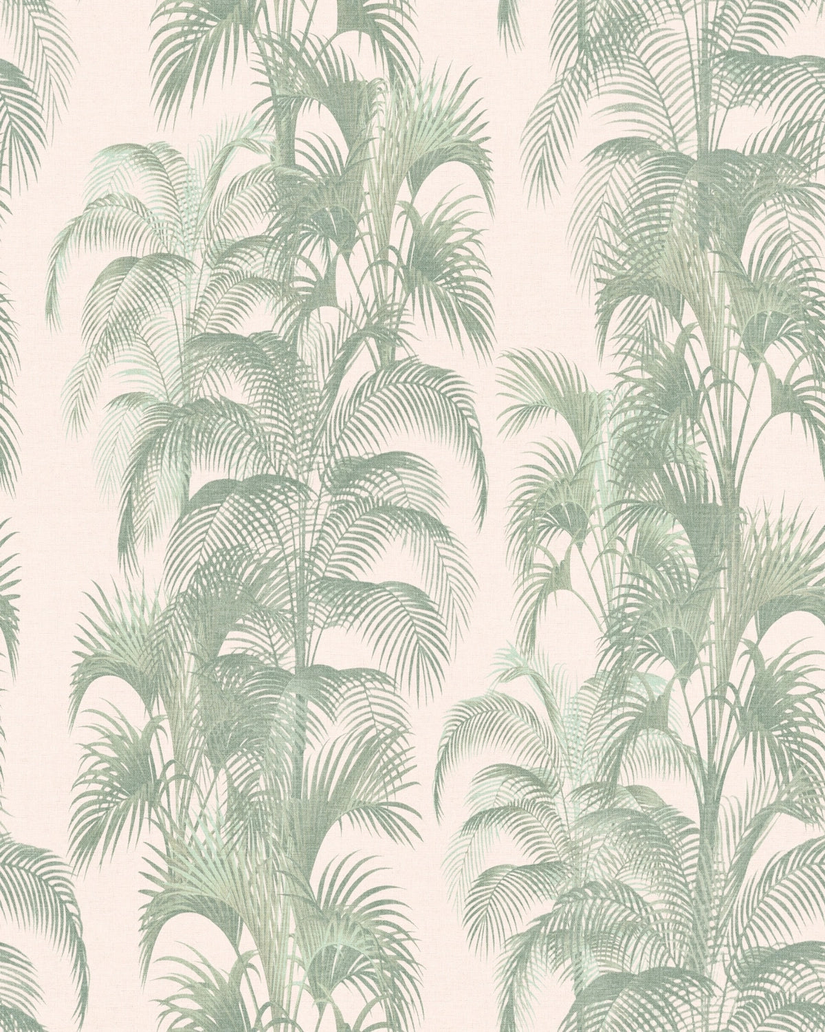 Vintage Tropical Palm Leaves Wallpaper – Ivory Sage