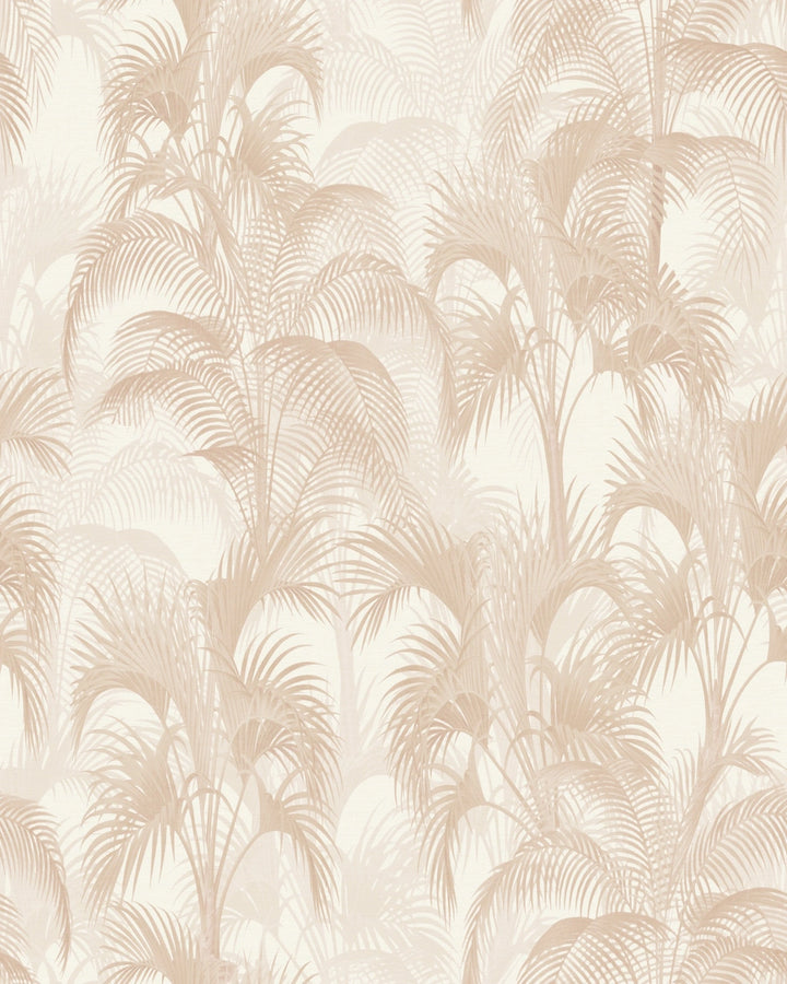 Vintage Tropical Palm Leaves Wallpaper – Sand