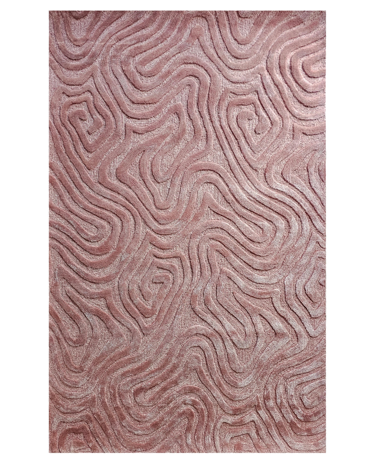 Blush Topographic Abstract Carpet