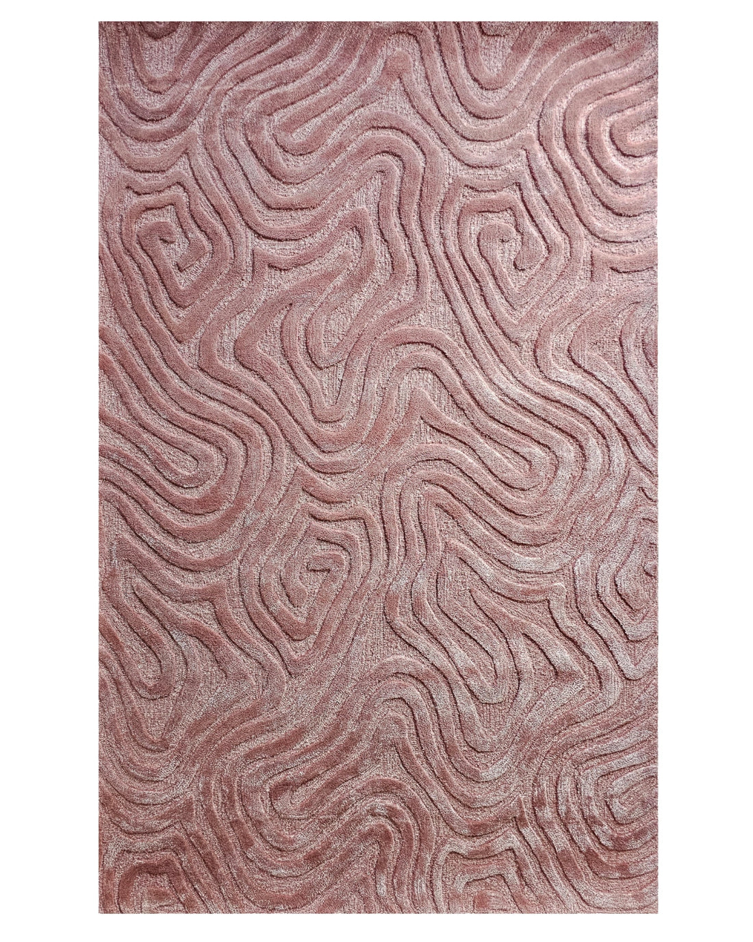 Blush Topographic Abstract Carpet