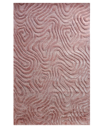Blush Topographic Abstract Carpet