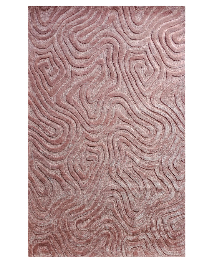 Blush Topographic Abstract Carpet