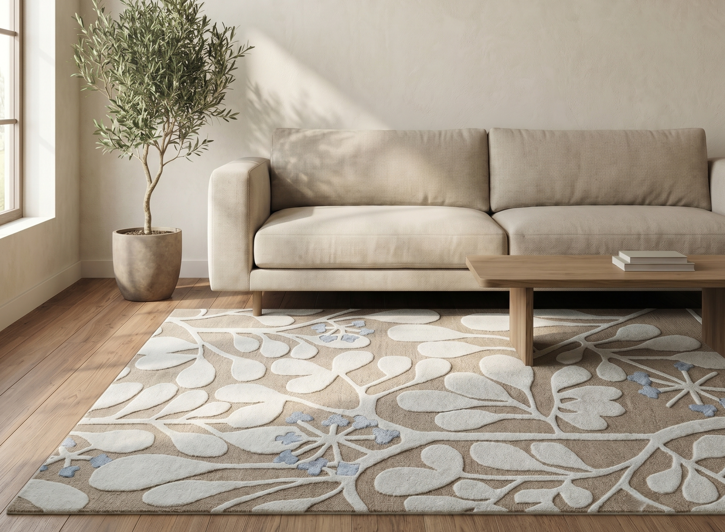 Botanical Vine Pattern Carpet