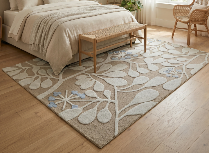 Botanical Vine Pattern Carpet