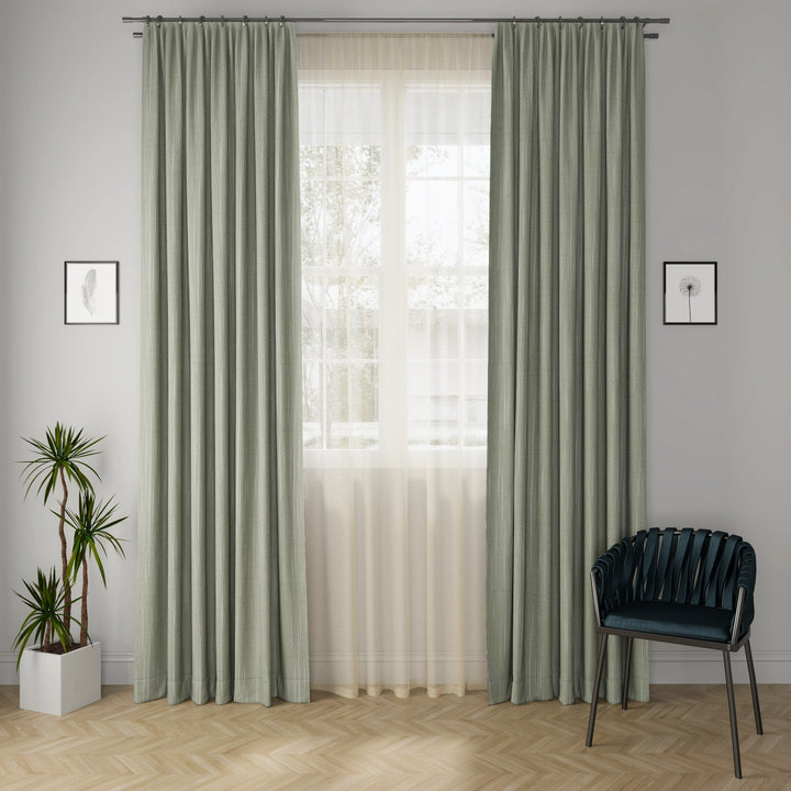 Linux Cypress Curtain Fabric