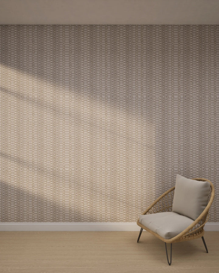 Cream Beige Weave Wallpaper