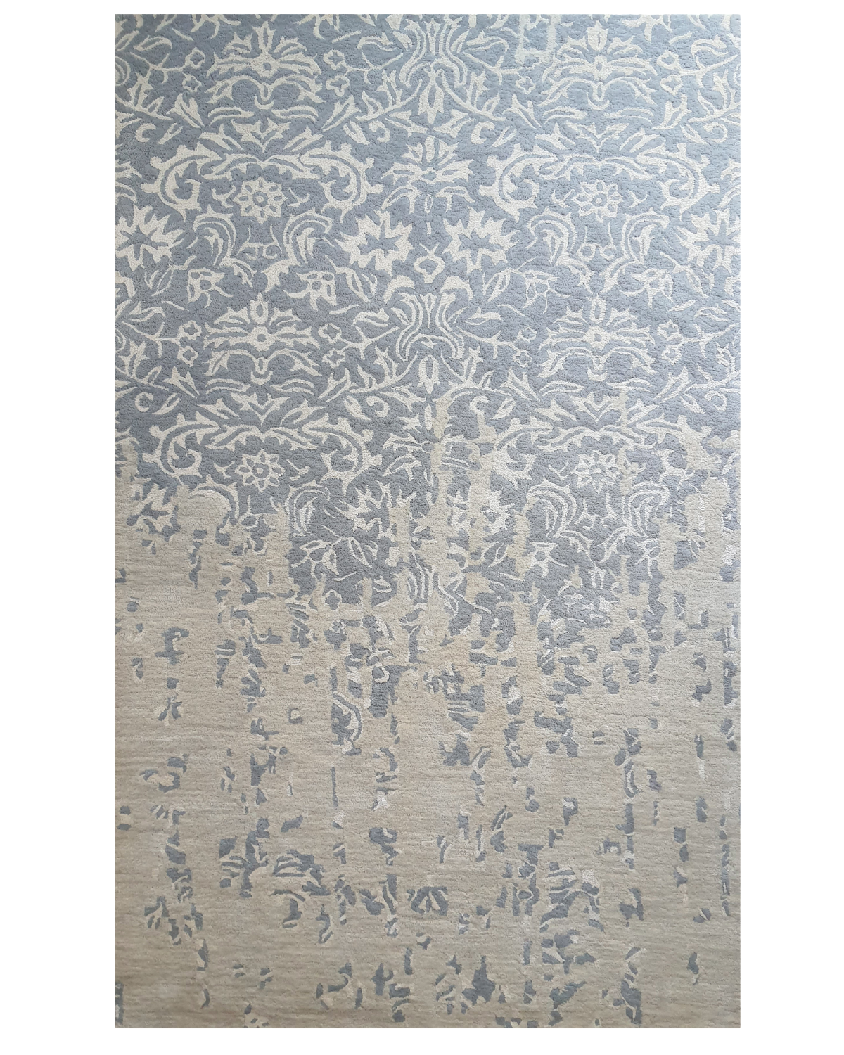 Distressed Floral Texture Carpet
