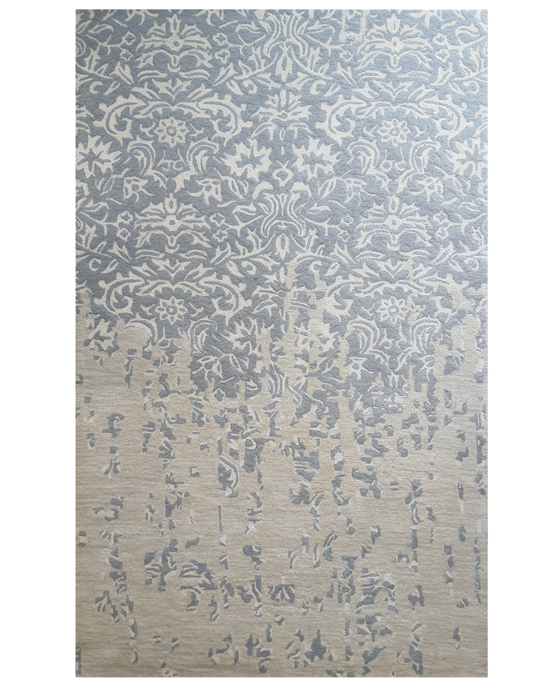 Distressed Floral Texture Carpet