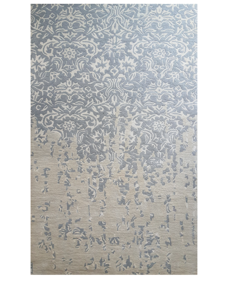 Distressed Floral Texture Carpet