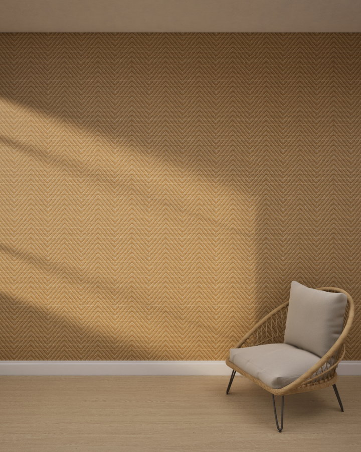 Chevron Grass Texture Sandstone Wallpaper