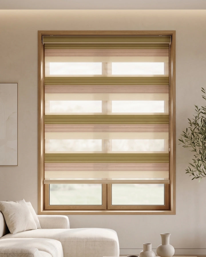 Empire Wood Zebra Blind | Custom Made Day & Night Window Blind
