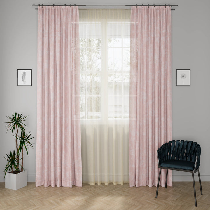 Diva Flix Mauve Curtain Fabric