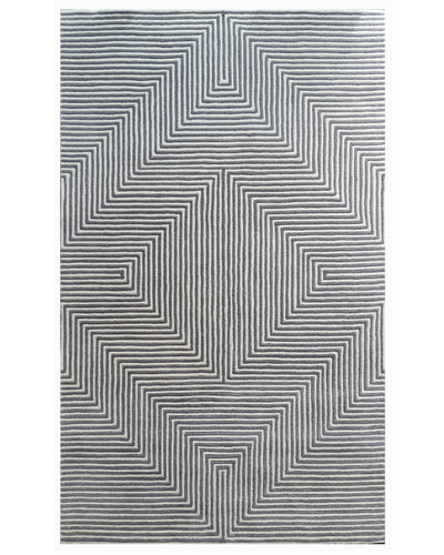 Geometric Maze Line Carpet