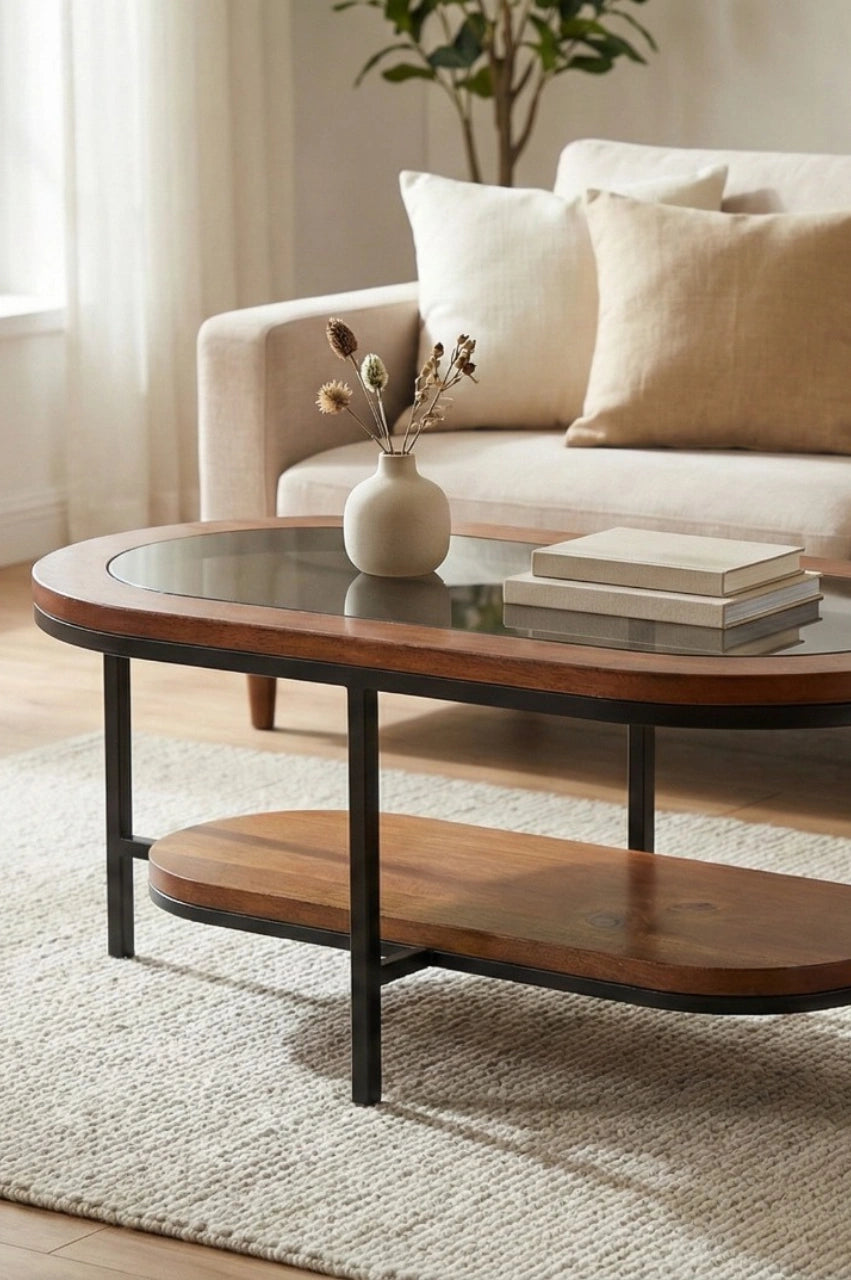 Adya Coffee Table  – Mango Wood