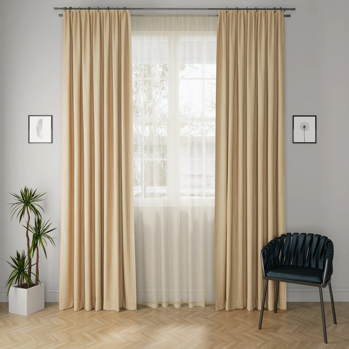 Linux Honey Curtain Fabric