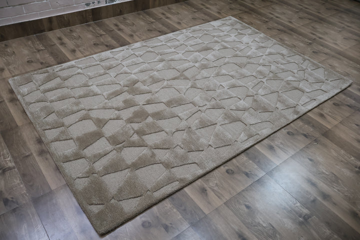 Abstract Stone Texture Carpet – Beige