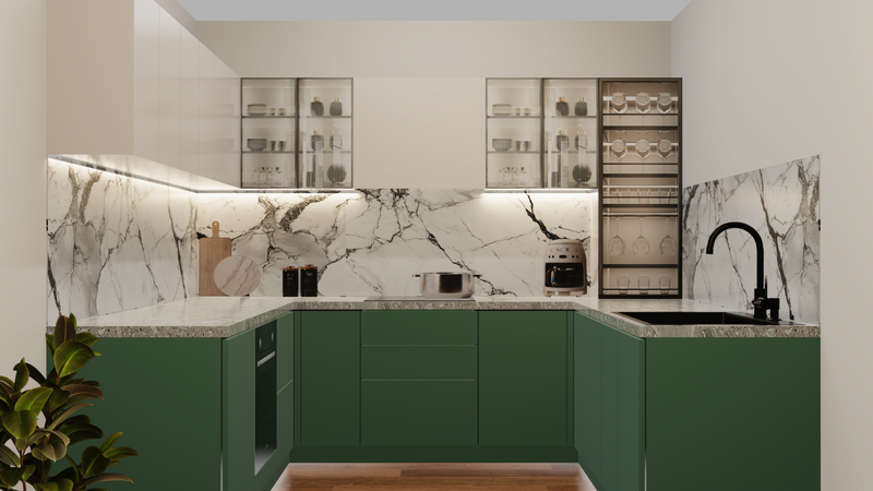 Minimal U-Shaped Kitchen