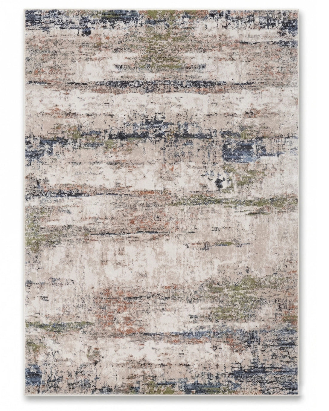 Light Beige Green Abstract Carpet