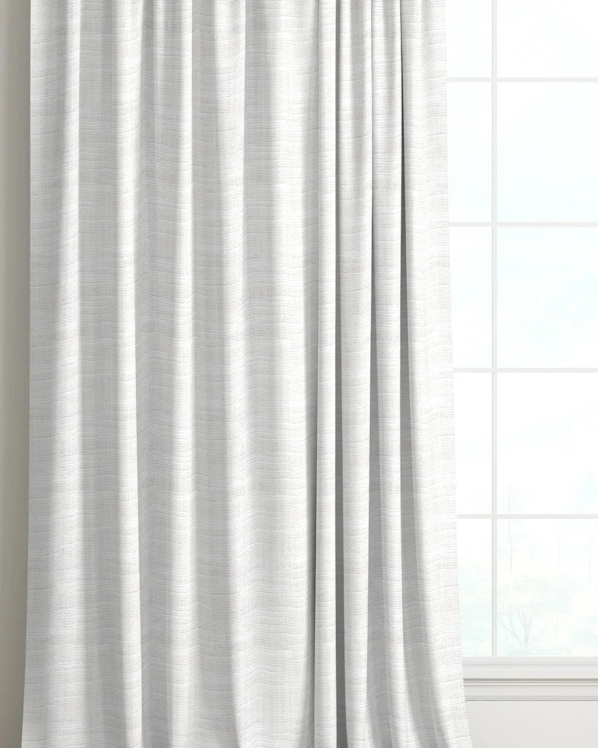 Mars White Curtain Fabric