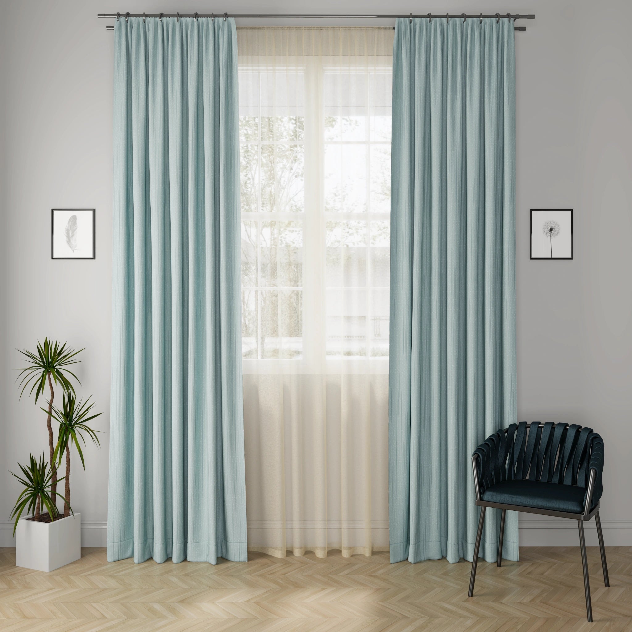 Linux Mist Curtain Fabric