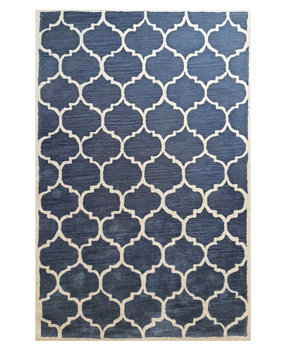 Moroccan Trellis Blue Carpet