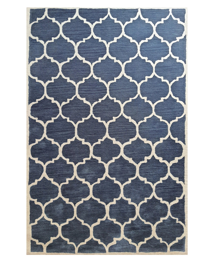Moroccan Trellis Blue Carpet
