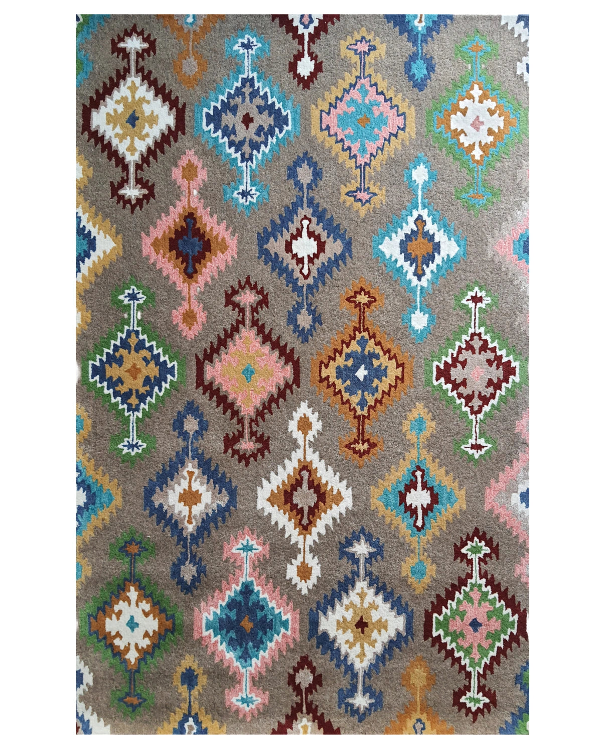 Modern Tribal Geometric Pattern Carpet