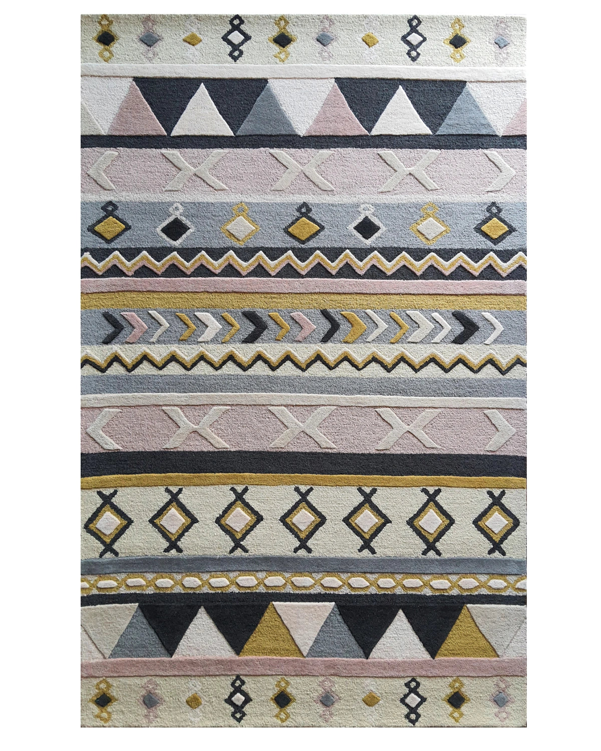 Modern Tribal Stripe Pattern Carpet