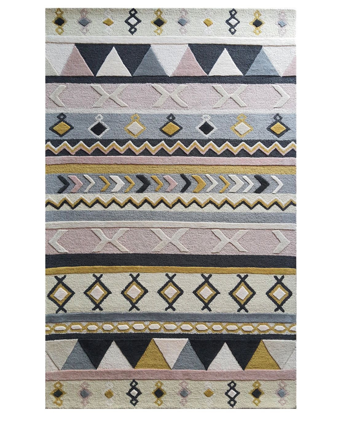 Modern Tribal Stripe Pattern Carpet