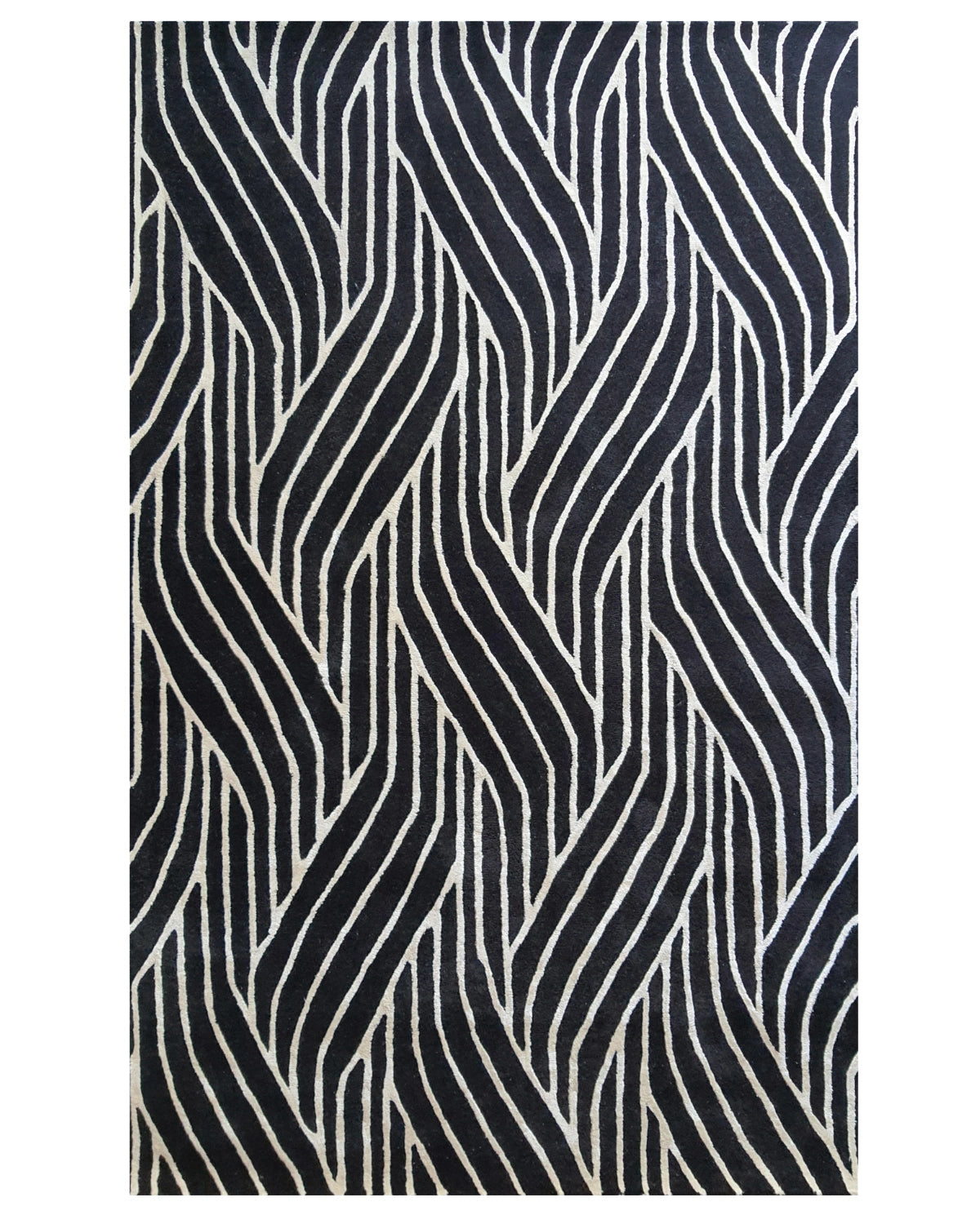 Modern Wave Line Pattern Carpet