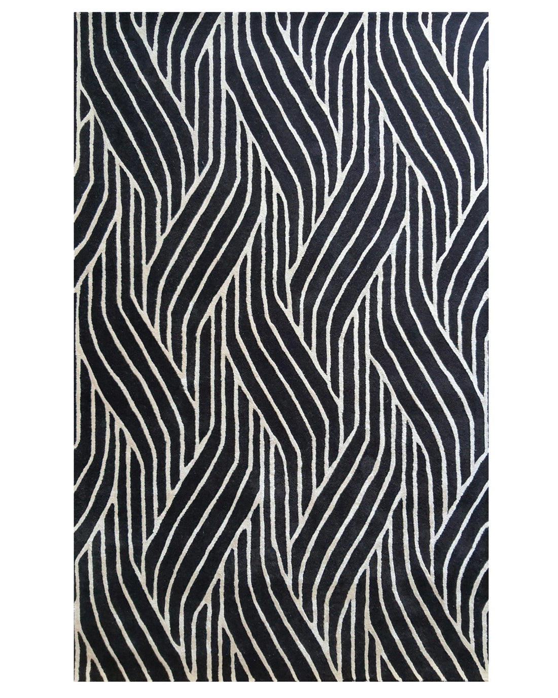 Modern Wave Line Pattern Carpet