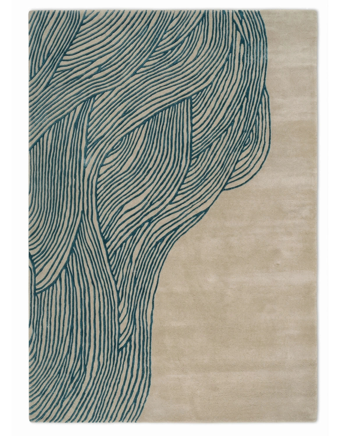 Modern Wave Texture Designer Carpet – Minimal Abstract Contemporary Rug