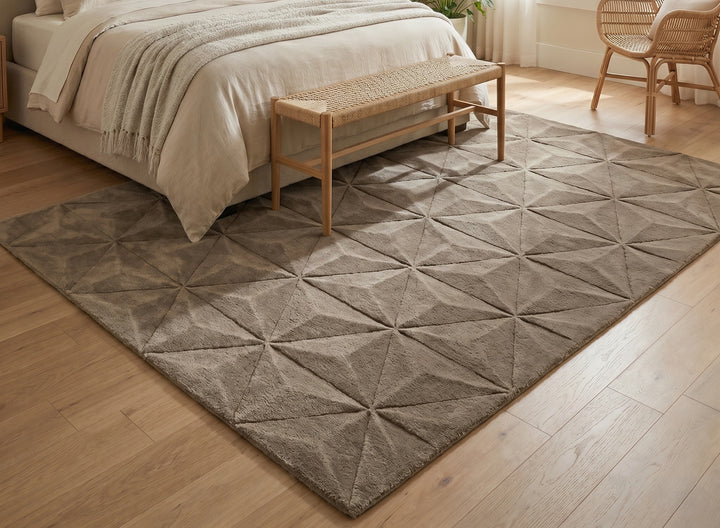Modern Geometric Textured Carpet