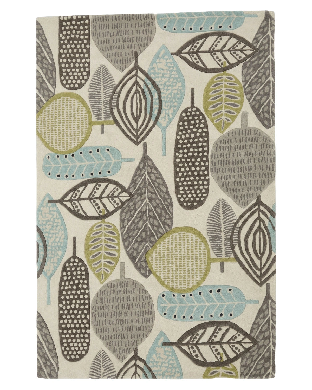 Modern Leaf Pattern Designer Carpet