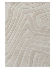 Modern Linear Pattern Carpet – Beige