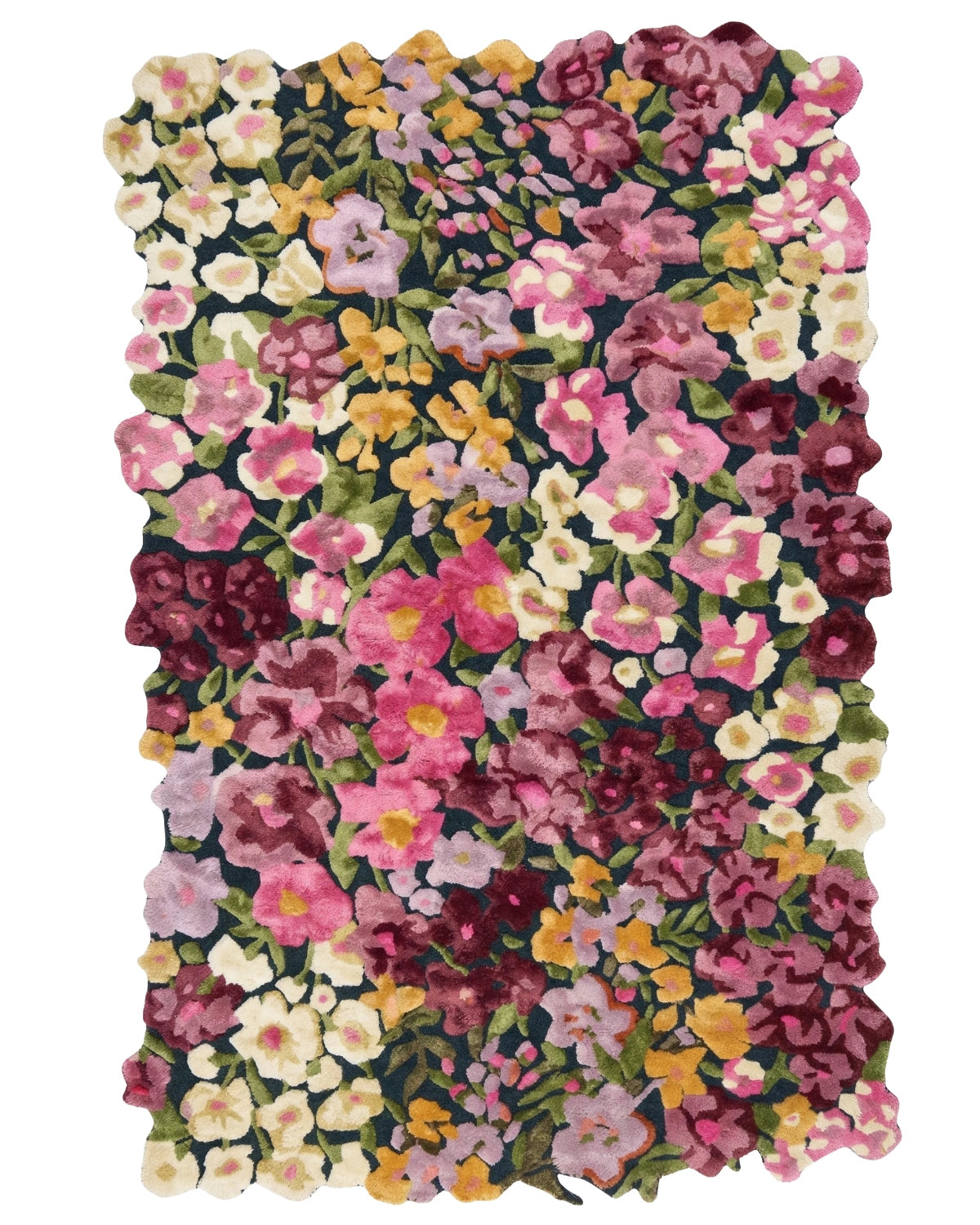 Multicolor Floral Handcrafted Designer Carpet
