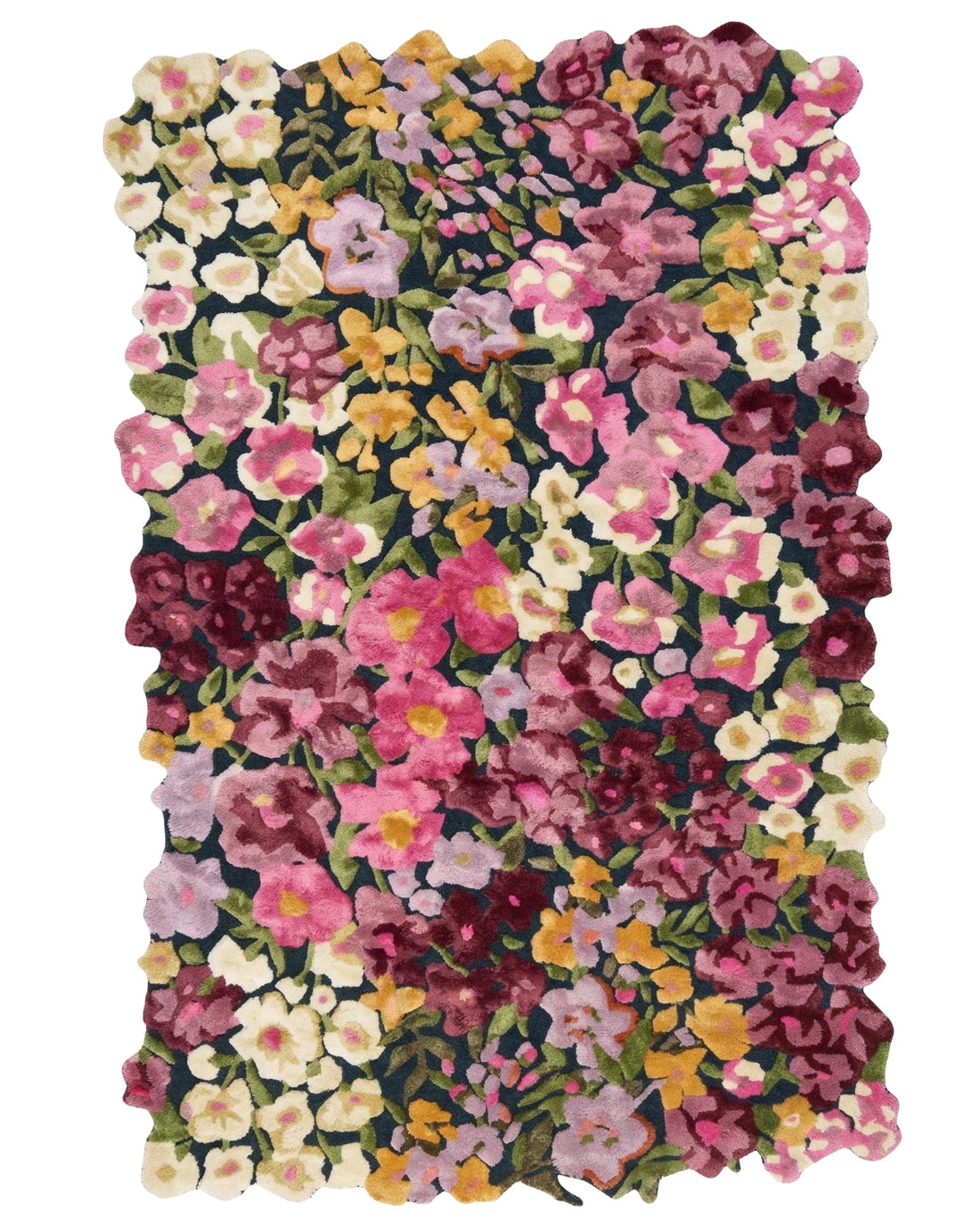 Multicolor Floral Handcrafted Designer Carpet