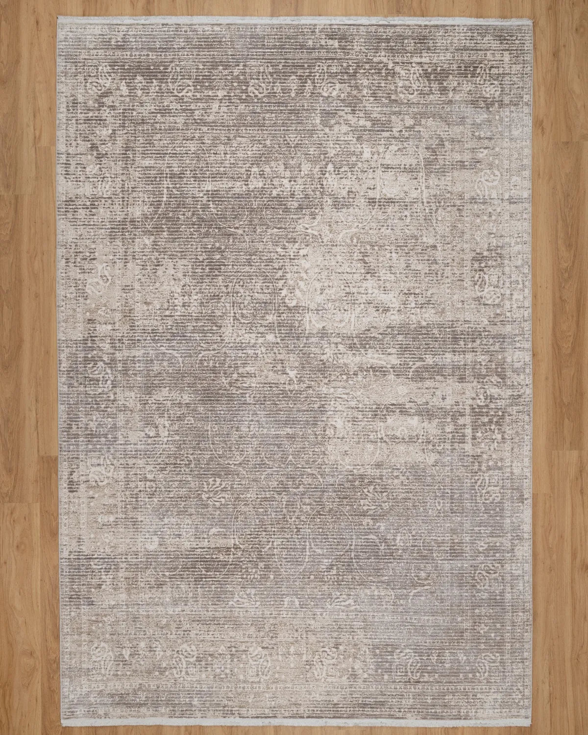 Assorted Taupe Beige Subtle Damask Carpet
