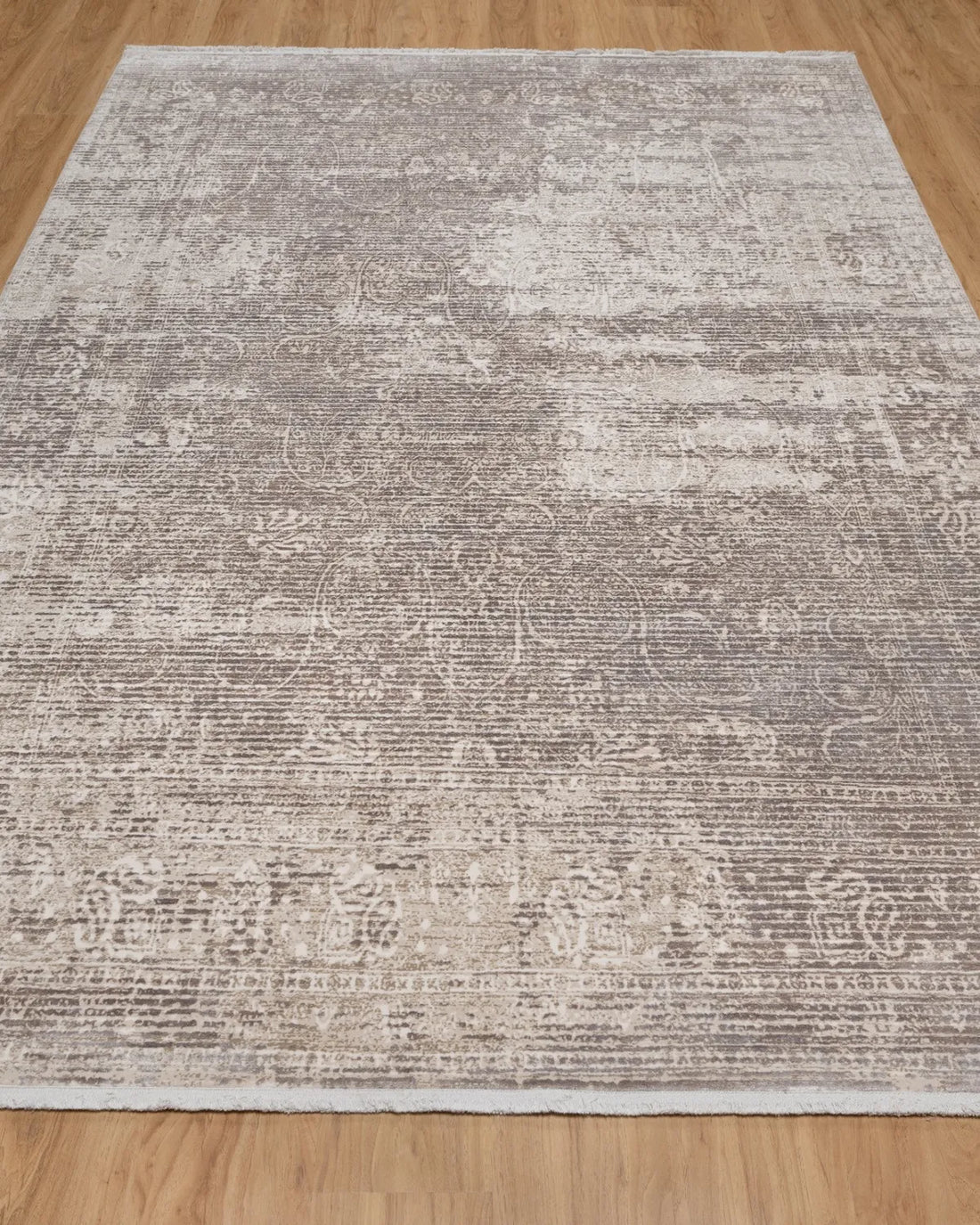 Assorted Taupe Beige Subtle Damask Carpet