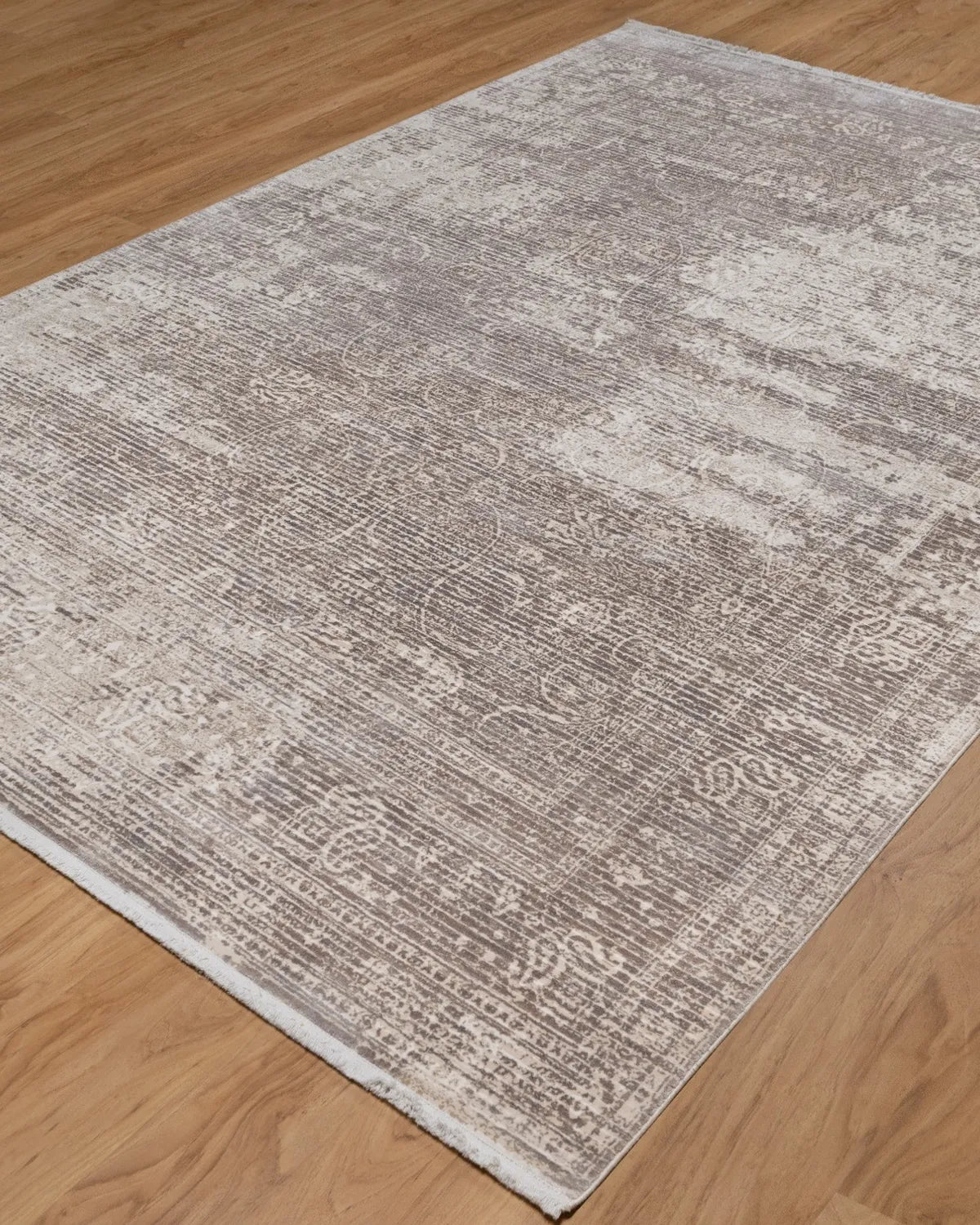 Assorted Taupe Beige Subtle Damask Carpet