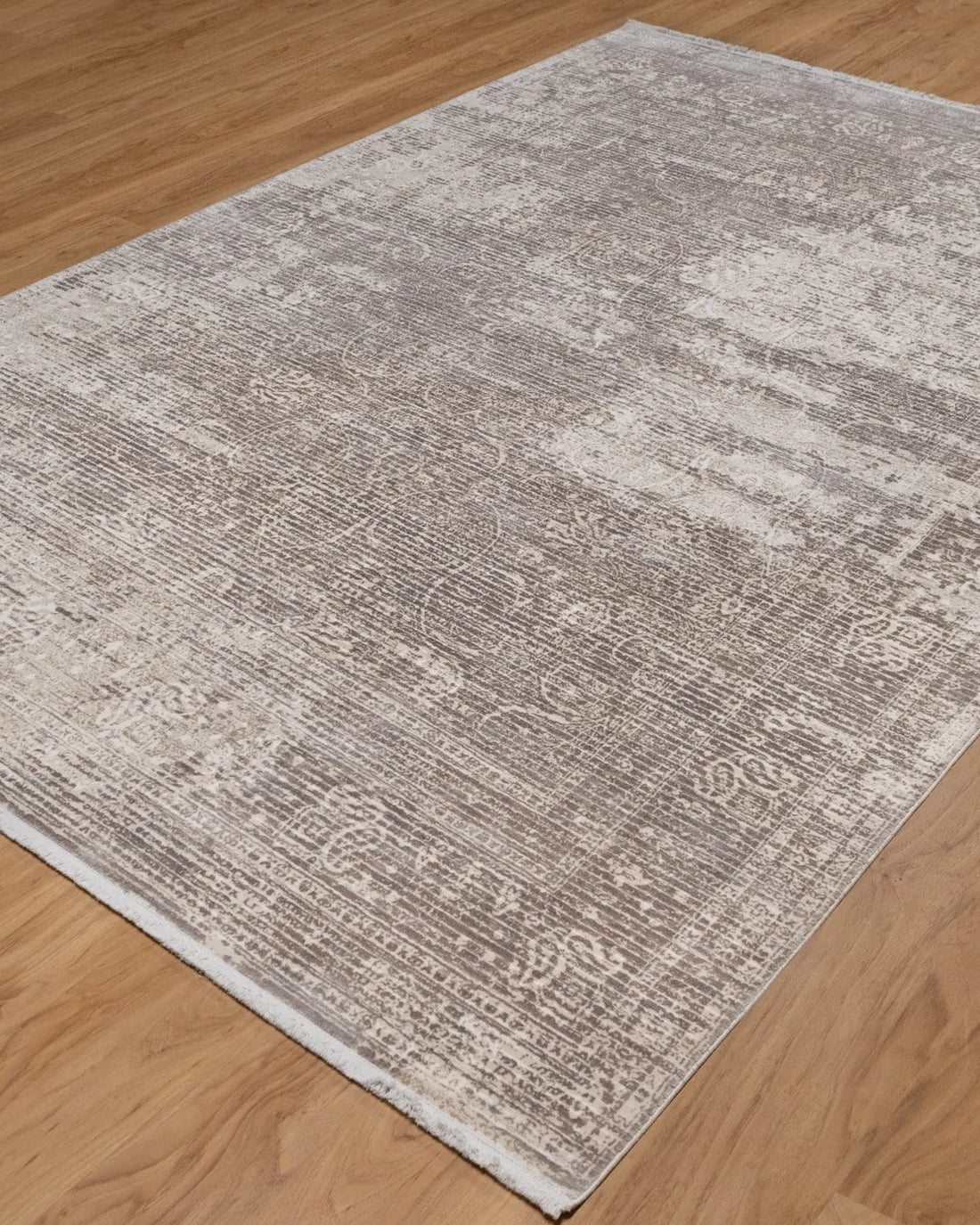 Assorted Taupe Beige Subtle Damask Carpet