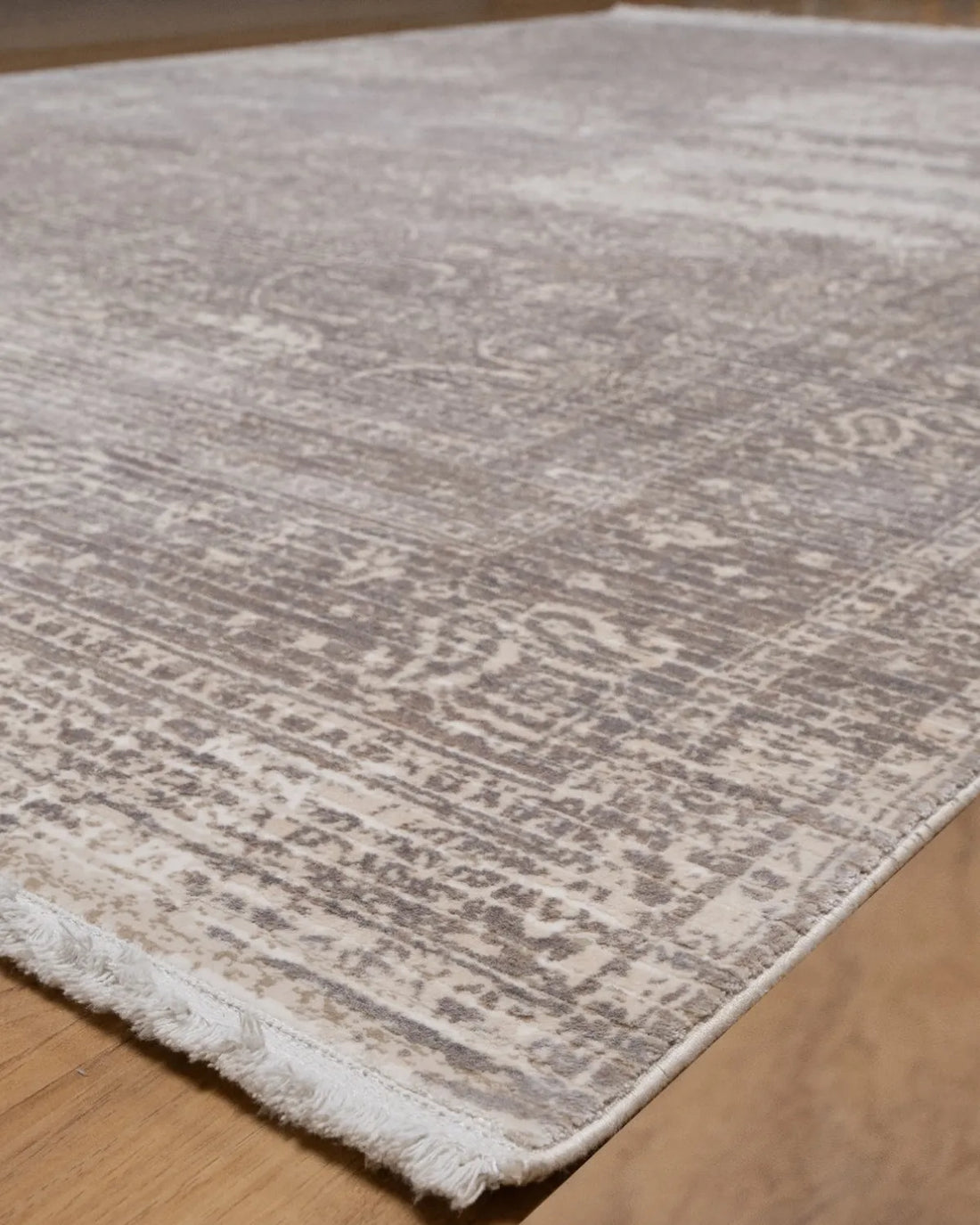 Assorted Taupe Beige Subtle Damask Carpet