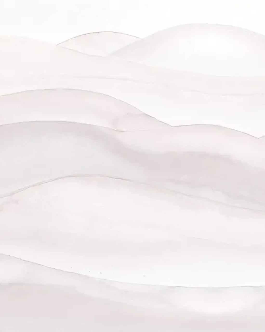 Ombre Abstract Watercolour Landscape Wallpaper – Pale Mauve