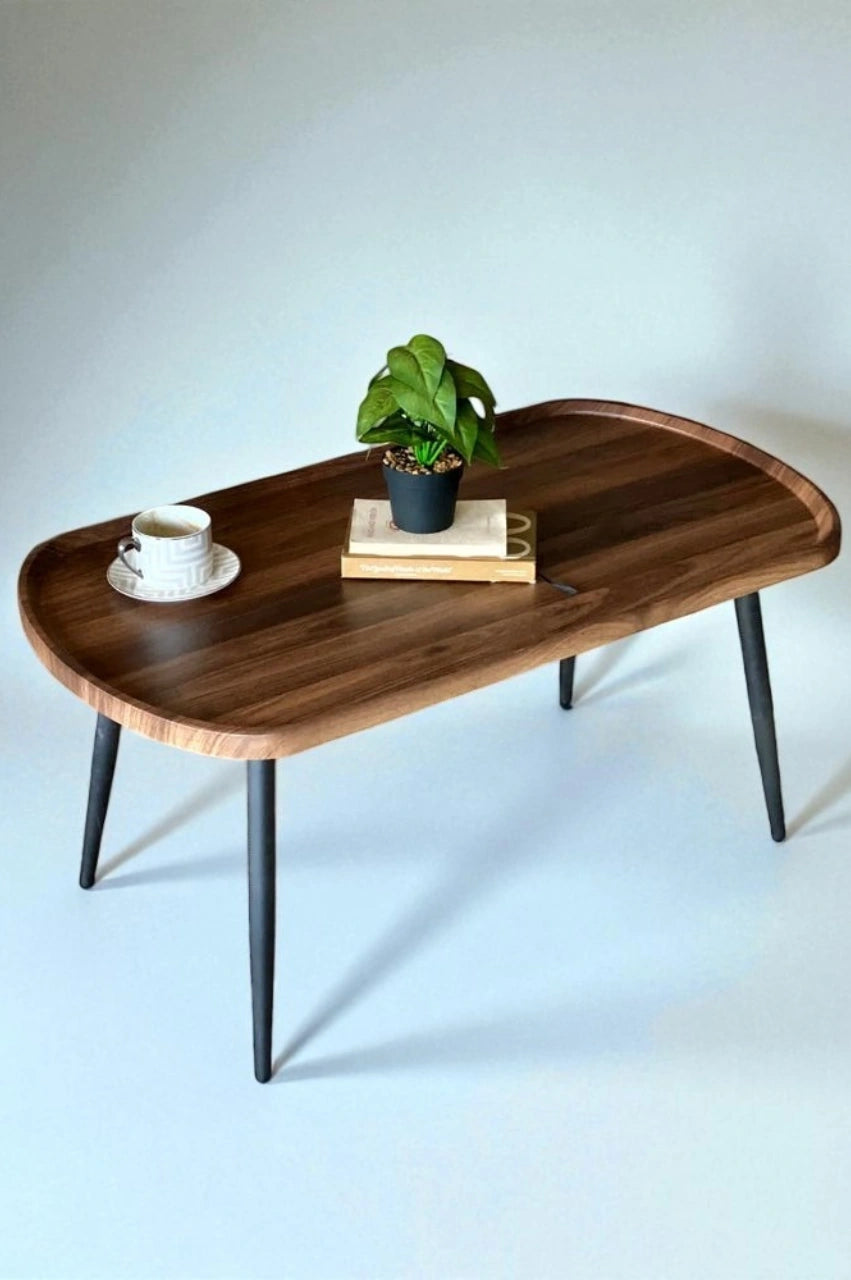 Amaya Wooden Coffee Table – Honey Walnut Finish