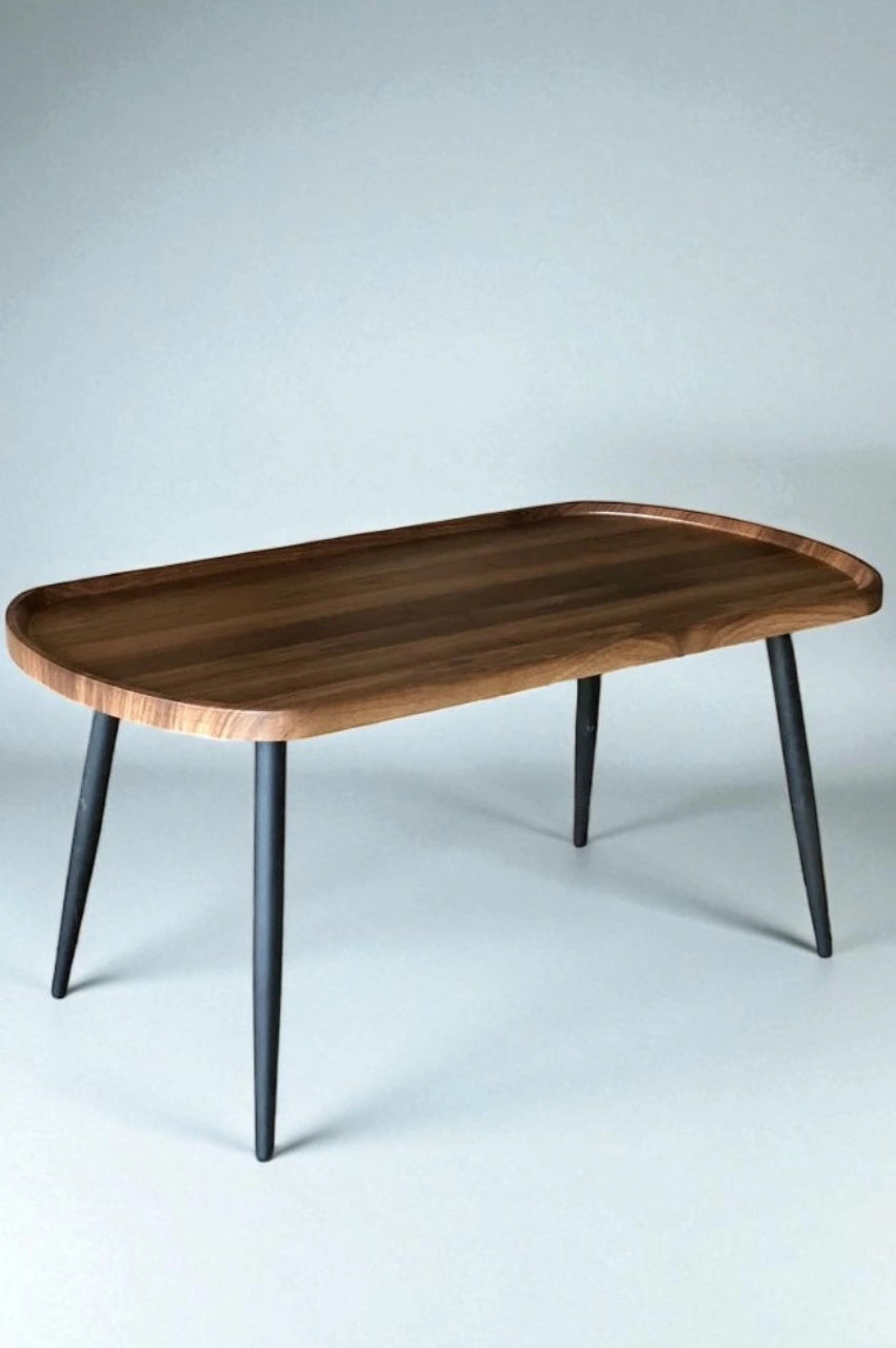 Amaya Wooden Coffee Table – Honey Walnut Finish
