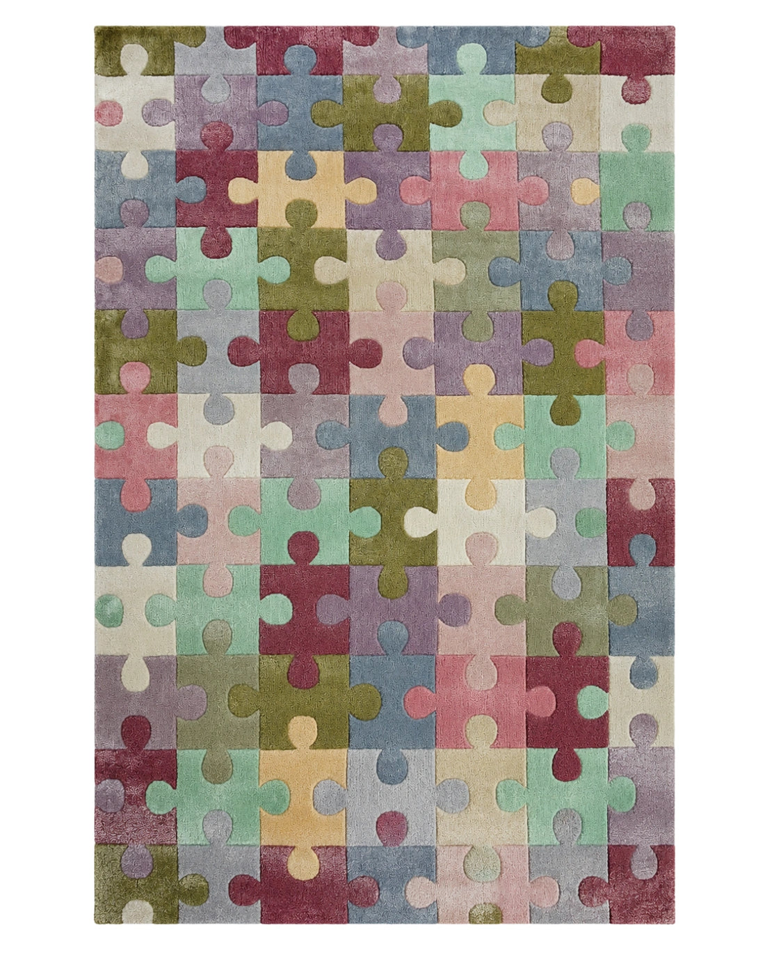 Pastel Puzzle Play Kids Carpet